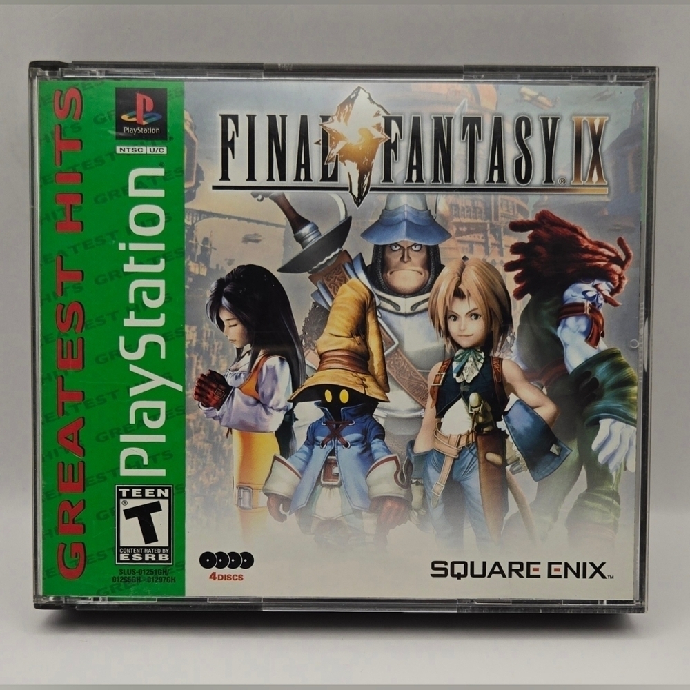 Final Fantasy IX PS1 Greatest Hits Complete 4 Disc Set CIB Tested